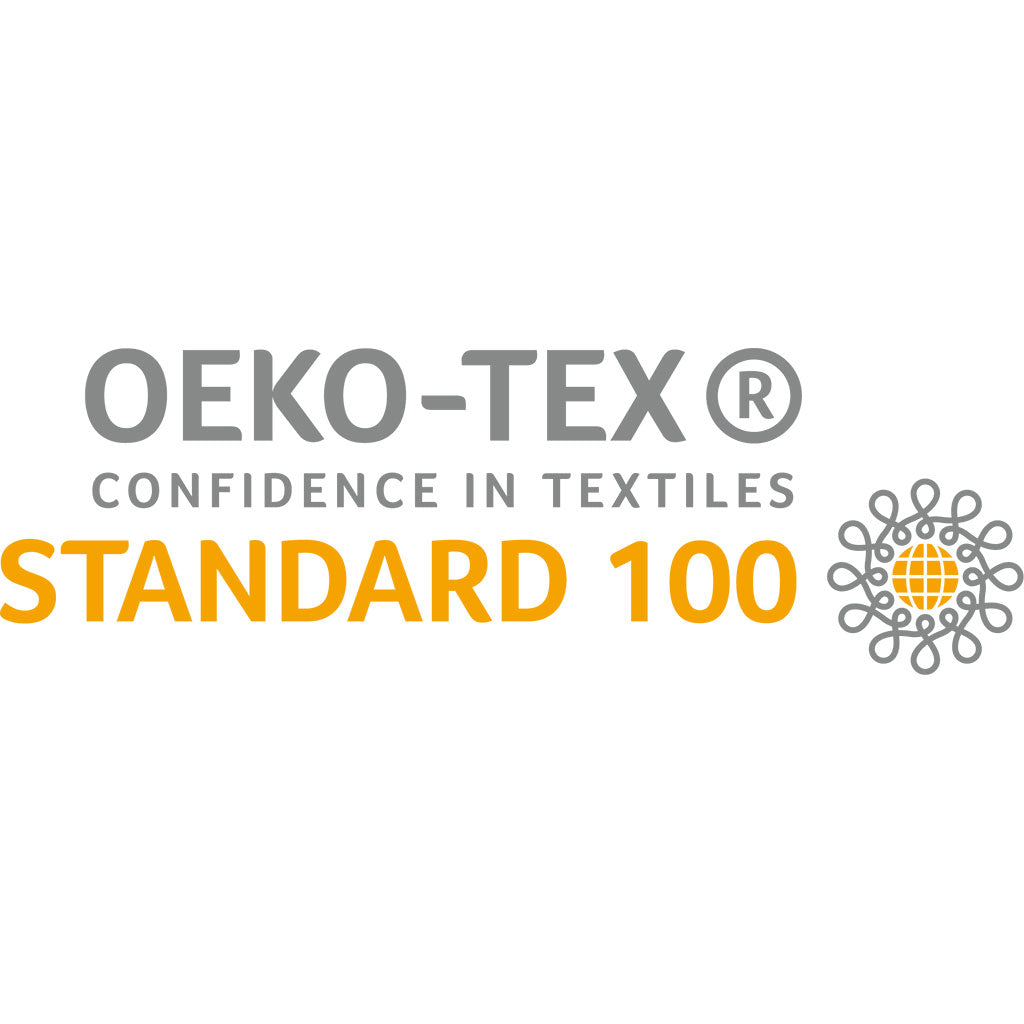 OEKO-TEX STANDARD 100 label for Silky U silk, tested for harmful substances. - all