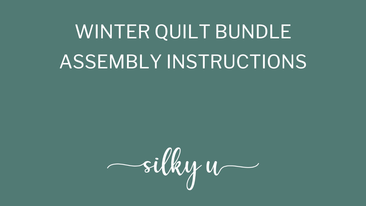 Load video: Winter Silk Quilt Assembly Instructions